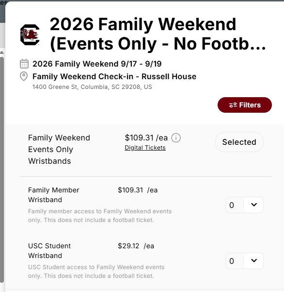 event only options