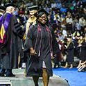 student at graduation