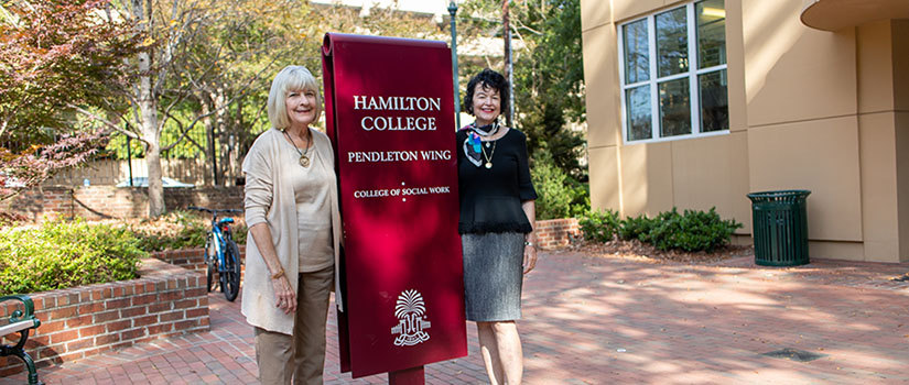 Former College of Social Work students Bettianne Davenport and Forrest Yanke