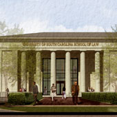Rendering of new law school building