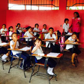 Classroom with children