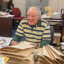 portrait of Allen Stokes at work